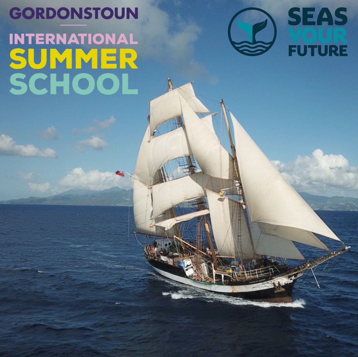 We are so looking forward to working with our new partner @seasyourfuture and to their tall ship joining our sailing fleet. It’s going to be brilliant! #seeyousoon #gordonstouninternationalsummerschool #summerschool