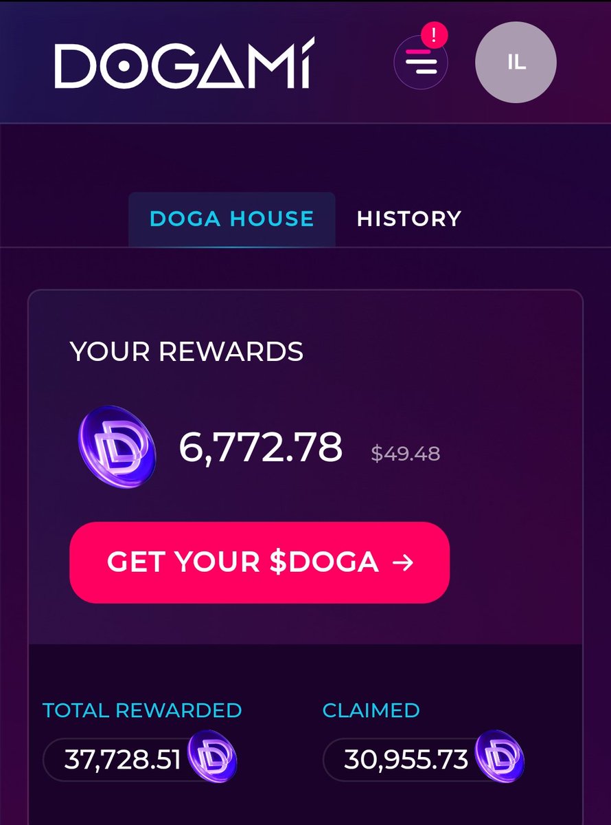 Time to claim my weekly $DOGA!!!
🔥💜💎
STAKE THEM'ALL
@Dogami
#petaverse is the future 💯
#dogami
#CleanNFT 
#XTZ 
#doga