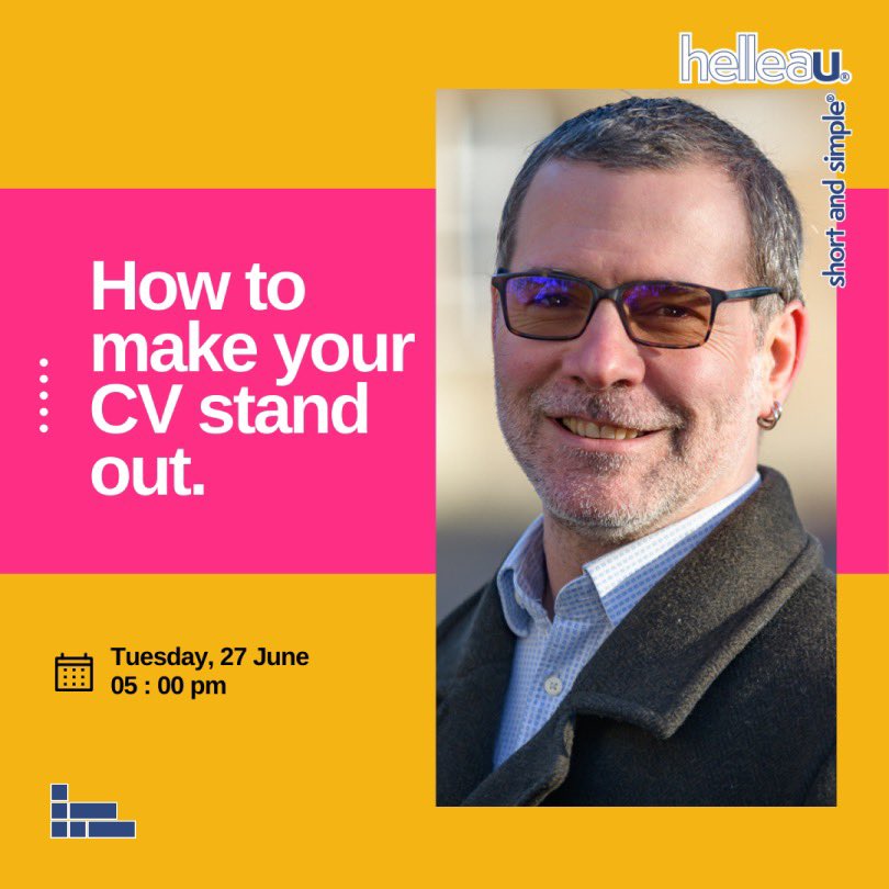In case you haven’t heard: We‘ve rounded up some experts on CVs and will be sharing their tips and insights tomorrow at 5pm! Feel free to join us at

eventbrite.com/e/personal-bra…