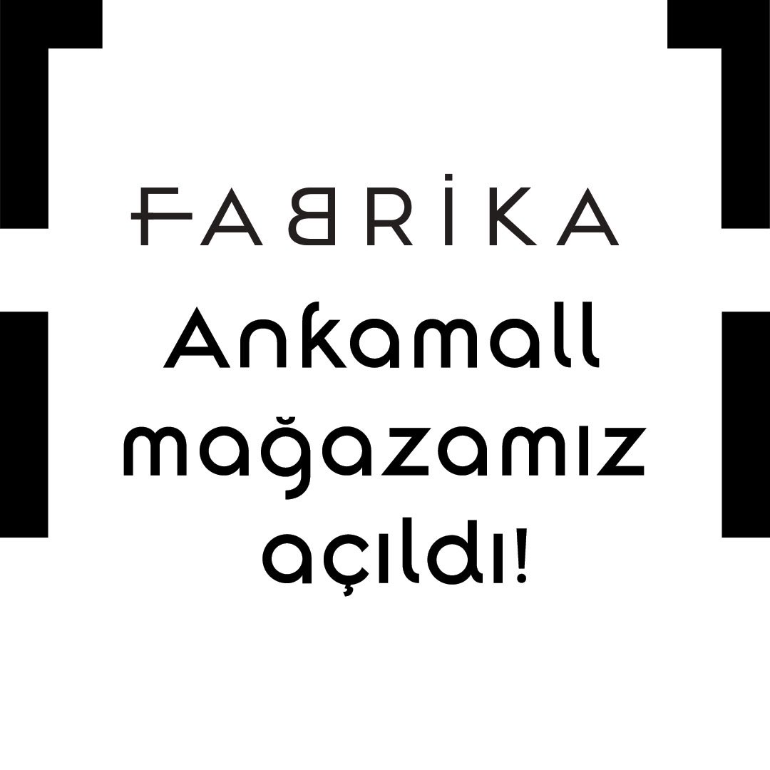 fabrika_online's tweet photo. Fabrika’nın ilk mağazası açıldı!
 
Fabrika’nın zamansız ve modern stili için hepinizi Fabrika Ankamall’e bekliyoruz. ✨ https://t.co/Sm3jyZ4Z4G