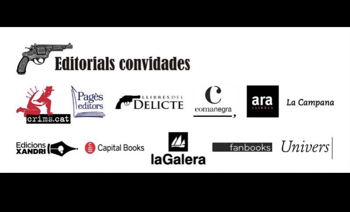 📚Quing goig que fan! 
📍Enguany, aquestes són les onze editorials convidades al Festival CREIXELL.CRIMS.
🖤💛 Moltes gràcies per la vostra col.laboració!
<a href="/crimscat/">Crims.cat</a> @pageseditors @llibresdeldelicte @univers_llibres @lacampanallibres @comanegra <a href="/edicionsxandri/">Edicions Xandri</a>  <a href="/arallibres/">Ara Llibres</a>
