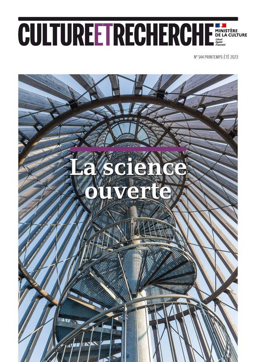 BenoitEpron's tweet photo. Un nouveau numéro de "Culture et Recherche" consacré à la Science ouverte. 144 pages avec des données, du FAIR, de l'édition, du IIIF... et aussi une présentation de l'Observatoire de l'édition scientifique (OES) et de ses travaux. @MinistereCC #OpenScience https://t.co/b4R8Gsj67F