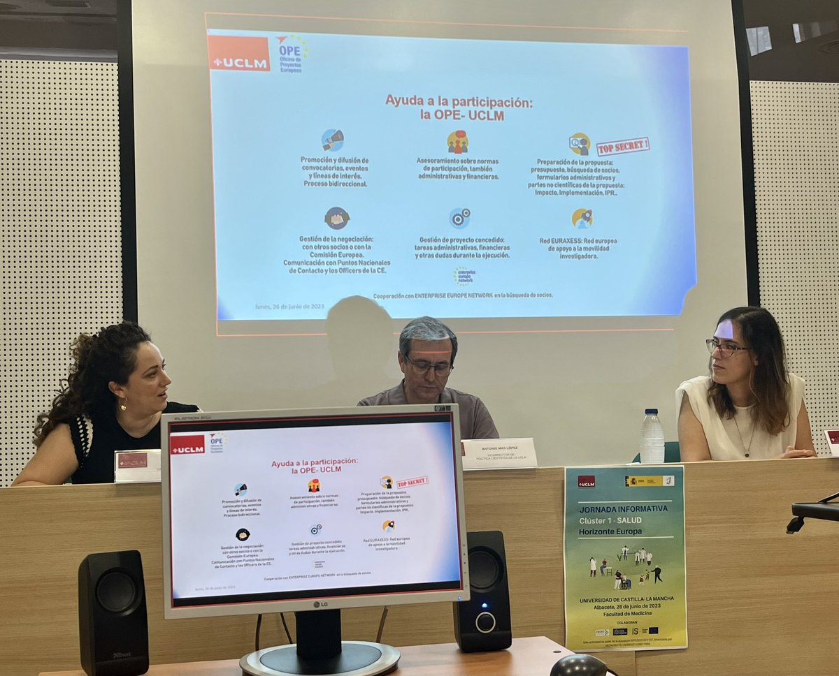 Comienza la jornada informativa - Convocatorias europeas #ClusterSalud <a href="/HorizonteEuropa/">Horizonte Europa</a> 

🗣️ La NCP <a href="/martamarinba/">Marta Marín</a> introduce y presenta los programas y oportunidades 2023/2024, incluyendo la misión Cáncer 

📍 <a href="/MedicinaAB/">MedicinaAB</a>