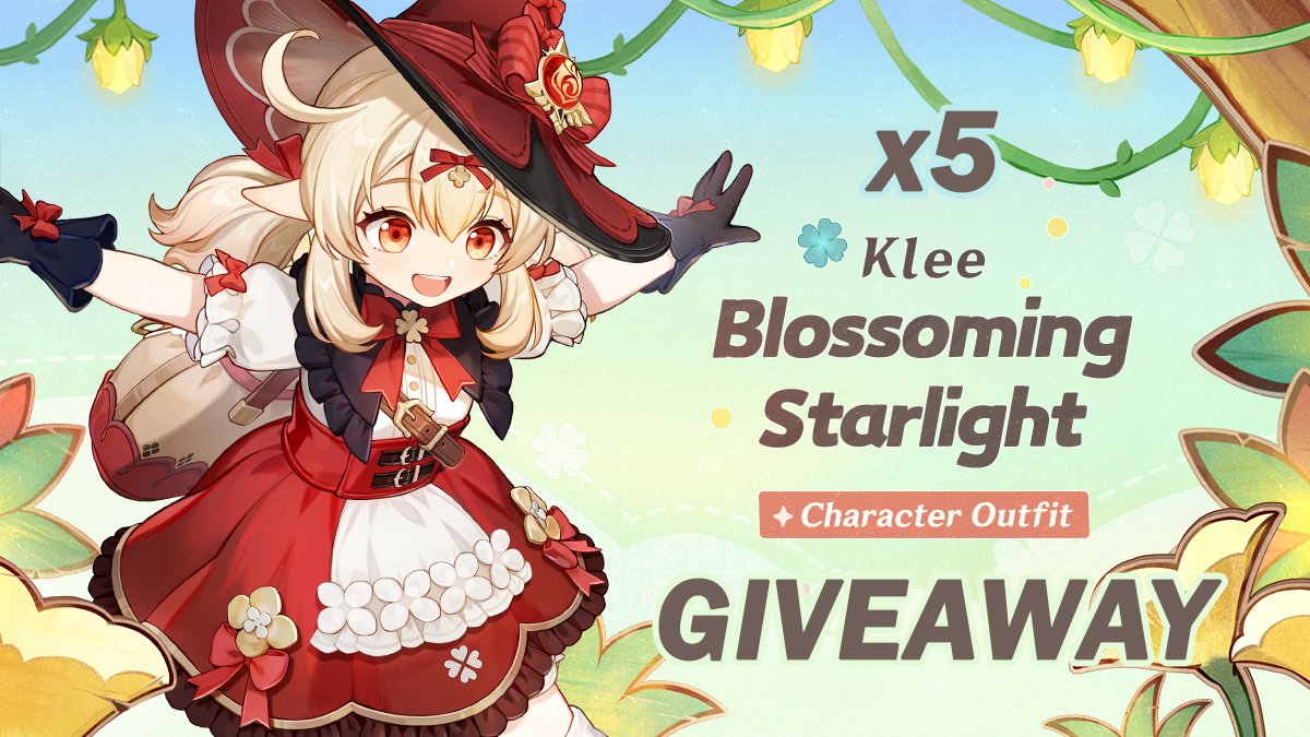 KomemosIG's tweet photo. ⭐️x5 KLEE SKIN #GIVEAWAY ⭐️

KLEE IS THE CUTEST I ABSOLUTELY MELTED WHEN I SAW HER SKIN 🥰

➡️Retweet + Follow
➡️Need to have Klee (either now or pull on next banner)
➡️End on the 04/07

Hope you all have an amazing week 😘 https://t.co/UEFZMYuAD2