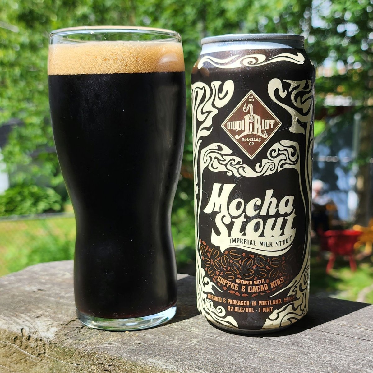 Beer of the day - MAINE EDITION - Mocha Stout by <a href="/liquid_riot/">Liquid_Riot</a> - It is what it is... Stout (which I love) and mocha (which I don't). Anything lactose leaves a sour taste. It definitely doesn't taste 9.0% ABV.
