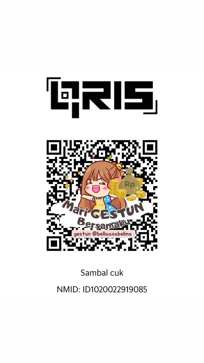 gestunbybella's tweet photo. Barcode shopee ready banyak pokokny sung wa aja , langsung tf pokokny satset 🤩 #gestun #zonauang https://t.co/ebnicUXkjV