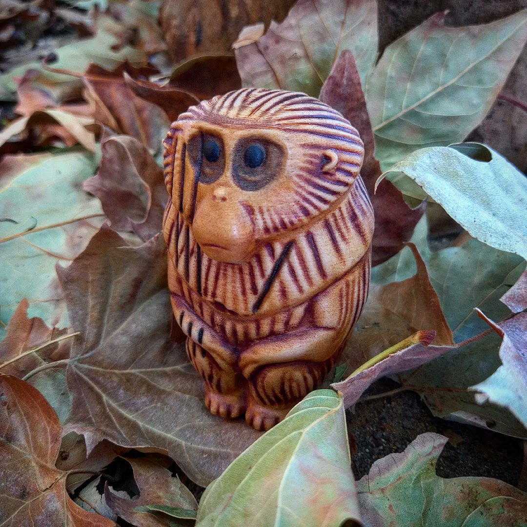paintproquo's tweet photo. "If you must blink, do it now."

Monkey charm from Kubo and the Two Strings!!
🐒🪵👺👹🎋
@LAIKAStudios

3D printed with wood filament!

#laikastudios #laika #kubo #kuboandthetwostrings #kuboandthe2strings #kuboandthetwostringscosplay #prop #3dprinting #prop https://t.co/Z7pVFUYTFQ