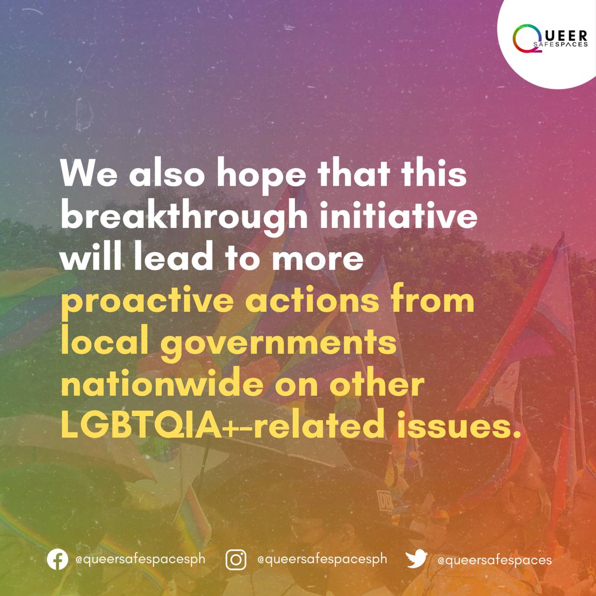 queersafespaces's tweet photo. we hope other LGUs can also adopt similar measures.  

We also hope this breakthrough initiative will lead to more proactive actions from local gov'ts nationwide on other LGBTQIA+-related issues." 🏳️‍🌈

#CareCard #Pride2023 #QueerSafeSpaces 

--
📌 READ: https://t.co/zgGOq7L06j https://t.co/bKeLYIYnQo
