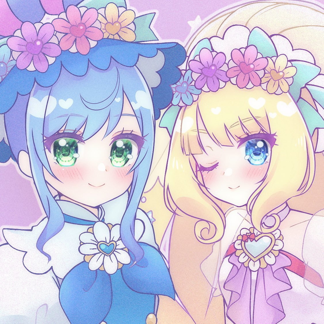 「#ほっぺの斜線は可愛い ほっぺ斜線大好きマン 等身でもデフォルメでも入れる」|うみゆき@レイフレ28のイラスト