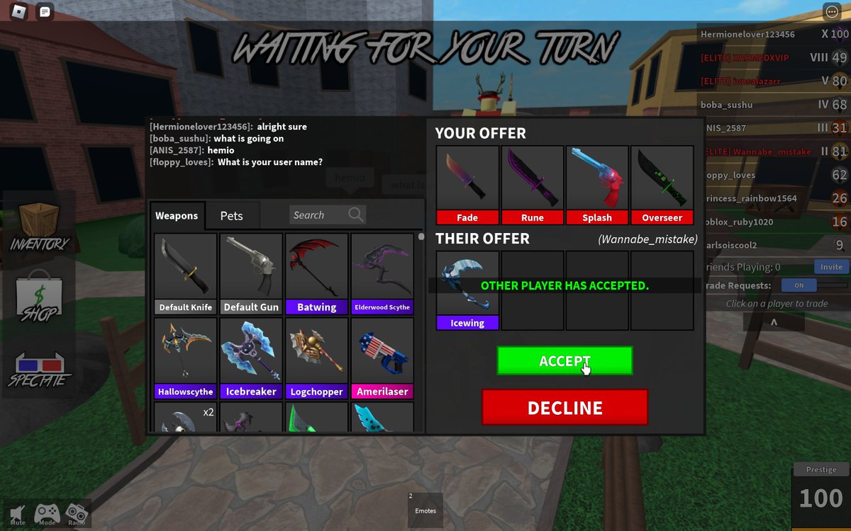 traded four legendaries for icewing #roblox #mm2 #murdermystery2 #mm2trade #mm2trades #mm2trading #mm2tradingserver #trade #trades #trading #tradingservers #wfl #winfairlose #profit #profittrading