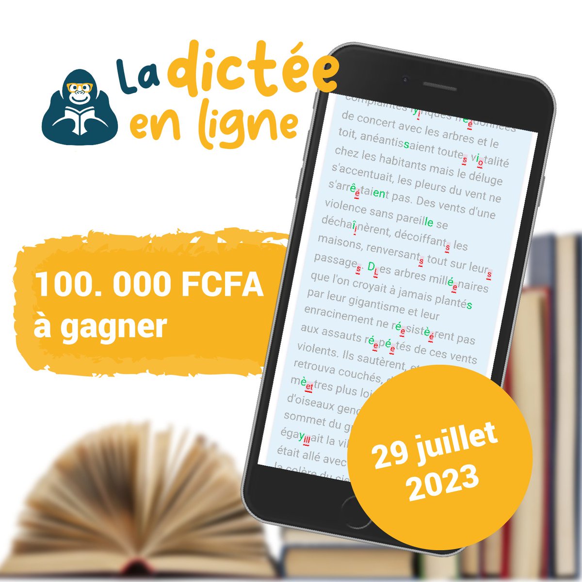 dictable_org's tweet photo. Dictable a décidé d'organiser chaque fin de mois, un concours de dictée en ligne.
"La dictée en ligne" et est ouvert aux abonnés de la plateforme Dictable
Répondez au questionnaire suivant et gagnez un mois https://t.co/tjKBhuUIhd
#dictable #français
#dictable #éducation https://t.co/9pwjW2pryN