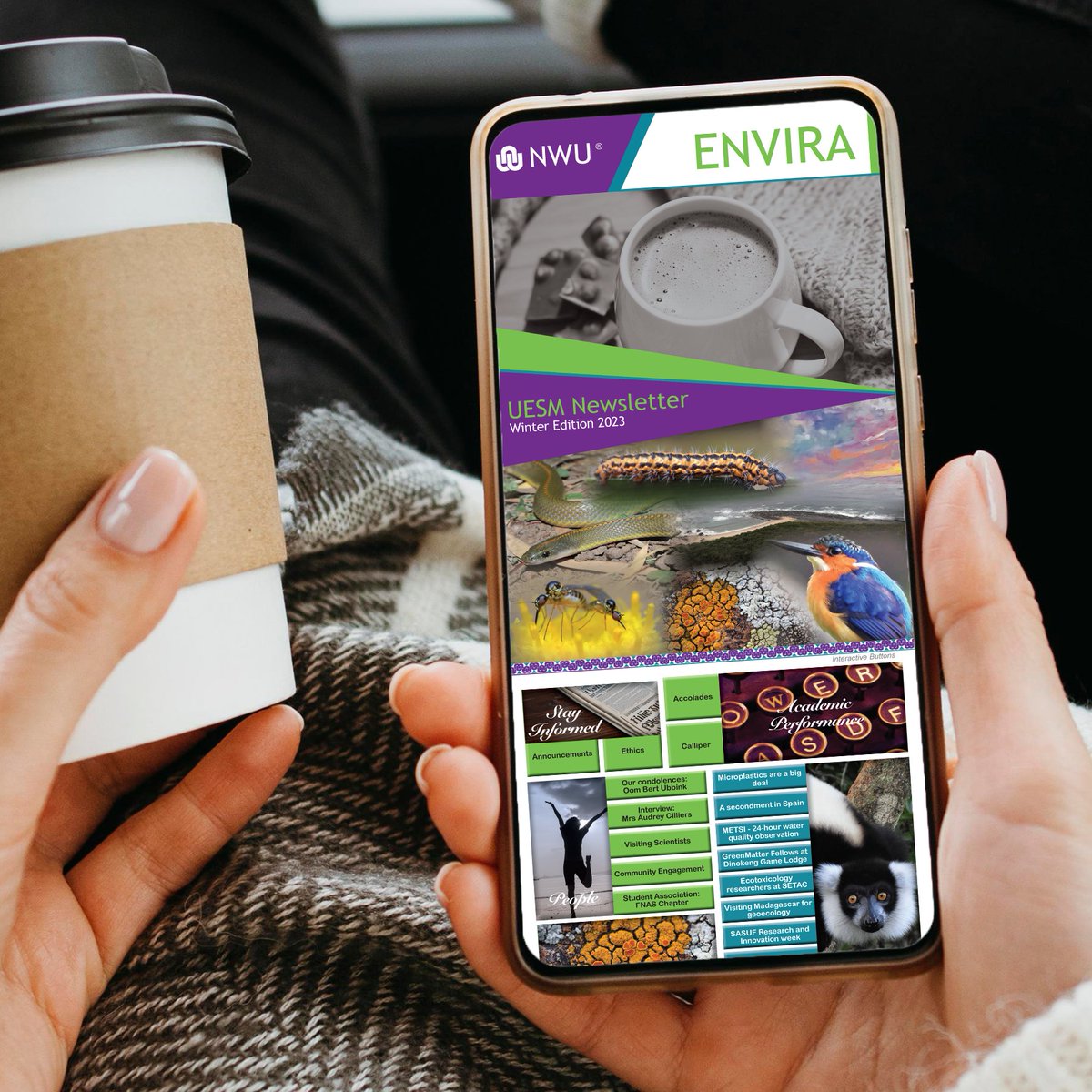 NWU Unit for Environmental Sciences and Management (@nwu_uesm) on Twitter photo ENVIRA Winter Edition 2023 has been released!
natural-sciences.nwu.ac.za/sites/natural-…
<a href="/C_MrPrice/">Dr Cormac Price</a> <a href="/NicoJSmit1/">Nico J Smit</a> <a href="/theNWU/">NWU - North-West University</a> <a href="/FERG_NWU/">FERG NWU</a> <a href="/NWU_FNAS/">NWU Faculty of Natural and Agricultural Sciences</a> <a href="/NWU_UESM/">NWU Unit for Environmental Sciences and Management</a> <a href="/GreenMatterZA/">GreenMatterZA</a> <a href="/NWU_WRG/">NWU_WRG</a> <a href="/inaturalist/">iNaturalist</a> @citnatchallenge <a href="/SouthSasuf/">South Africa-Sweden University Forum (SASUF)</a>
#Microplastics #SASUF #GreenMatter #SETAC #Forbs #Lichens #Pollinatormargins ENVIRA Winter Edition 2023 has been released!
natural-sciences.nwu.ac.za/sites/natural-…
<a href="/C_MrPrice/">Dr Cormac Price</a> <a href="/NicoJSmit1/">Nico J Smit</a> <a href="/theNWU/">NWU - North-West University</a> <a href="/FERG_NWU/">FERG NWU</a> <a href="/NWU_FNAS/">NWU Faculty of Natural and Agricultural Sciences</a> <a href="/NWU_UESM/">NWU Unit for Environmental Sciences and Management</a> <a href="/GreenMatterZA/">GreenMatterZA</a> <a href="/NWU_WRG/">NWU_WRG</a> <a href="/inaturalist/">iNaturalist</a> @citnatchallenge <a href="/SouthSasuf/">South Africa-Sweden University Forum (SASUF)</a>
#Microplastics #SASUF #GreenMatter #SETAC #Forbs #Lichens #Pollinatormargins