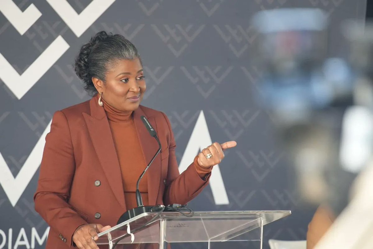 TheNamibian's tweet photo. Monica Geingos urges the private sector to provide free housing, quality healthcare, and education for workers and their dependants to improve the country’s socio-economic landscape. Her remarks come as Namibians face increased costs of living and few salaried families. https://t.co/1JS8Udyr0p
