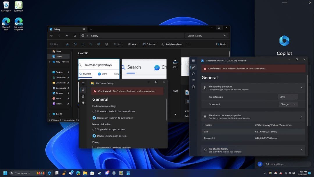 zacbowden's tweet image. If you see this screenshot making the rounds, it's fake