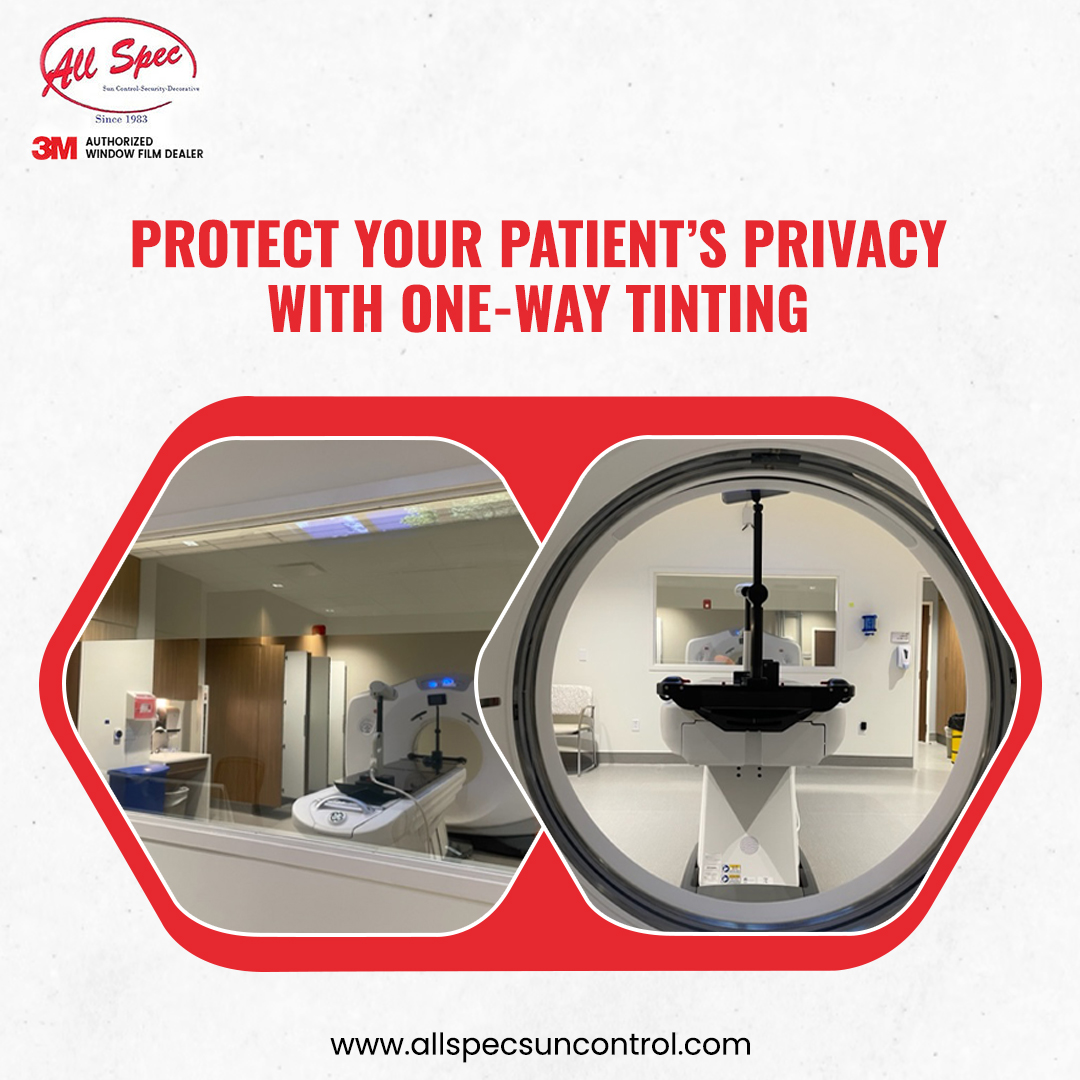 allspec123's tweet image. One-way tinting is the best way to protect your patient’s privacy when they come for MRI or other screening tests!

Book an appointment with us today for window tinting!

#Allspecsuncontrol #Windowtinting #TintingSolutions #ProtectPatientPrivacy #Florida #MRIWindowTinting
