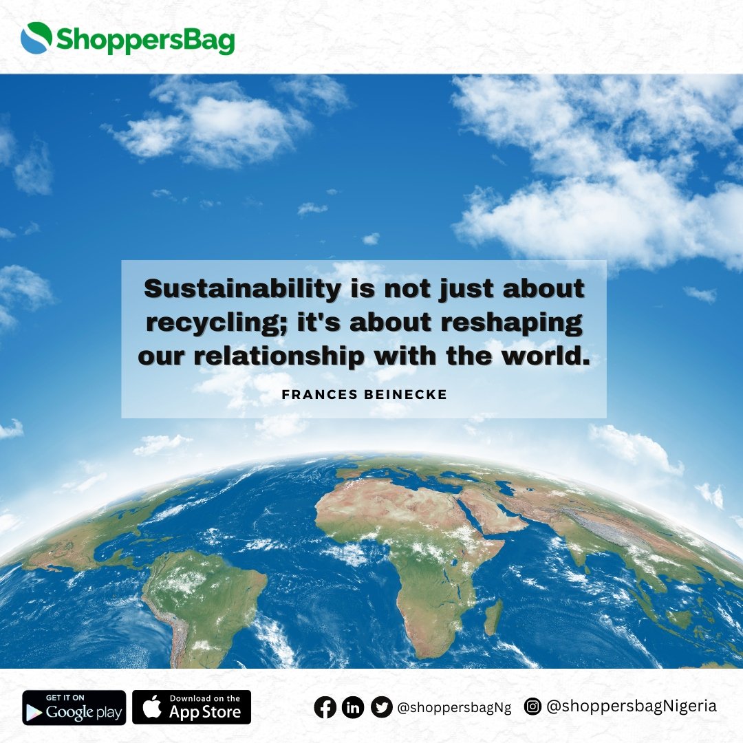 A balanced relationship with the environment should result in mutual benefits. Just as the Earth fulfils its responsibilities, we must shield it from the consequences of our own actions.

 #shoppersbag #sustainability #ecoconscious #ecofriendly #zeroplastic