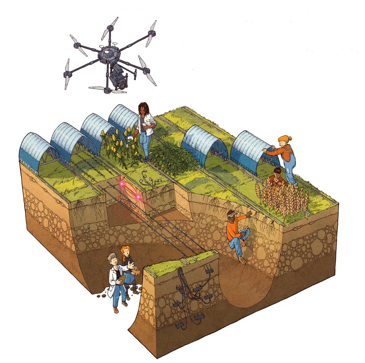 Today we launched HYDRAS <a href="/ILVOvlaanderen/">ILVO</a>, a state-of-the art field installation for above- and belowground phenotyping.  Want to know more? hydras.ilvo.be/en