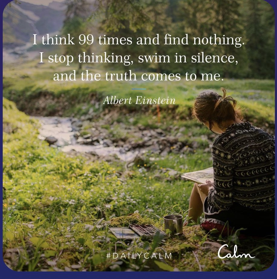 Create a space for stillness in your life. #DailyCalm