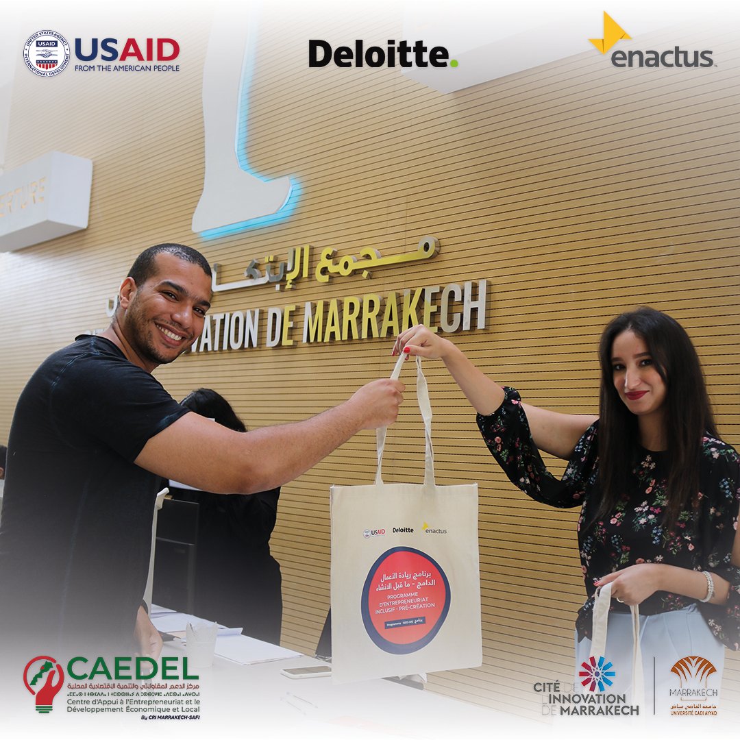 caedels's tweet photo. #Happened_today!!
🚀 Official Launch Ceremony of the First Cohort of the « Inclusive Socio-Economic Development in Marrakech-Safi » ISED-MS 2022-2027 Entrepreneurship Program, funded by the @USAID.
@Deloitte, @EnactusMorocco
#Entrepreneurship #ISED #ISEDMS #JourneyBegins https://t.co/5xxO19Bv1N
