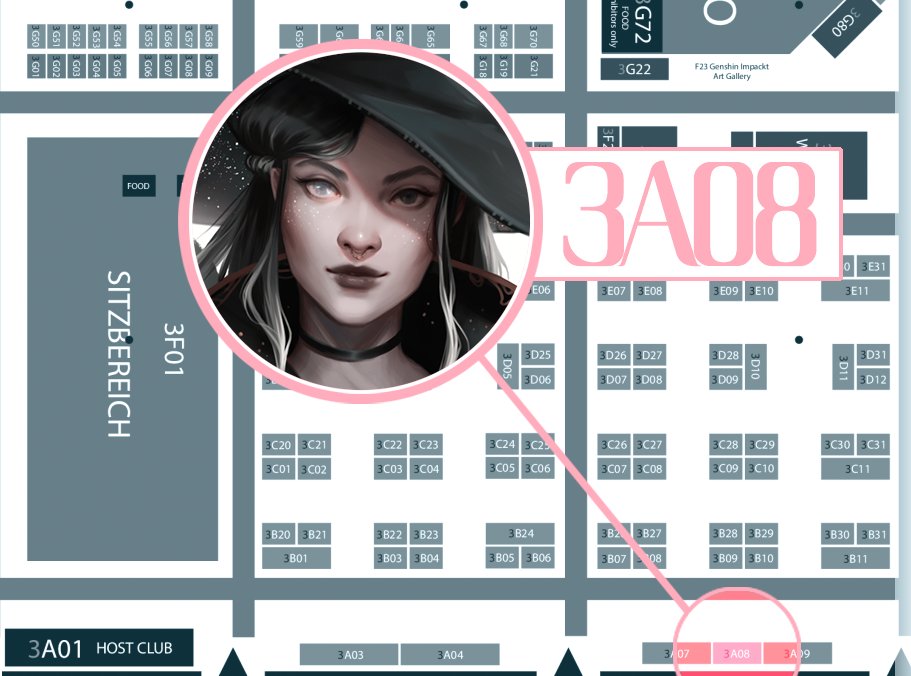 I'll be at the Dokomi this weekend🤭 Come say hi if you're there! ➡️3A08