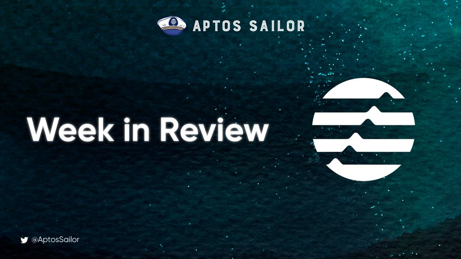 It's recap o'clock ⏰on this marvelous #Monday, so let's set sail and take a trip down memory lane through the captivating waves of the #Aptos ocean.⛵️

Let meee, @AptosSailor, relive the highlights of last week's adventures on our sea of innovation! 🌊