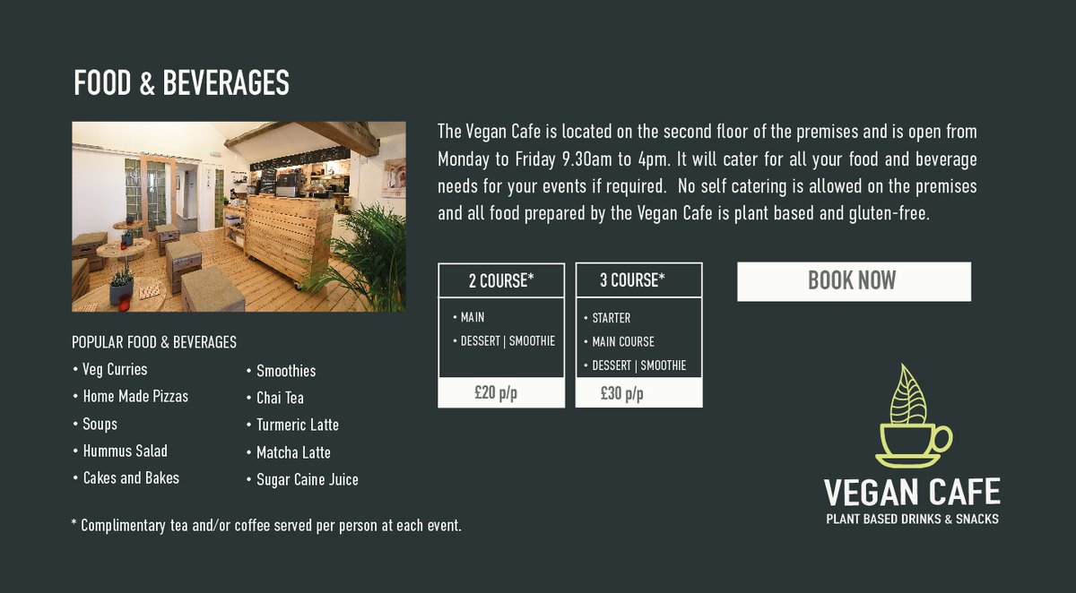 Looking for a venue for your next workshop? - mailchi.mp/carrotbananape… our Yoga Retreat Centre in Cheshire.  Food can be provided by our Vegan Cafe.