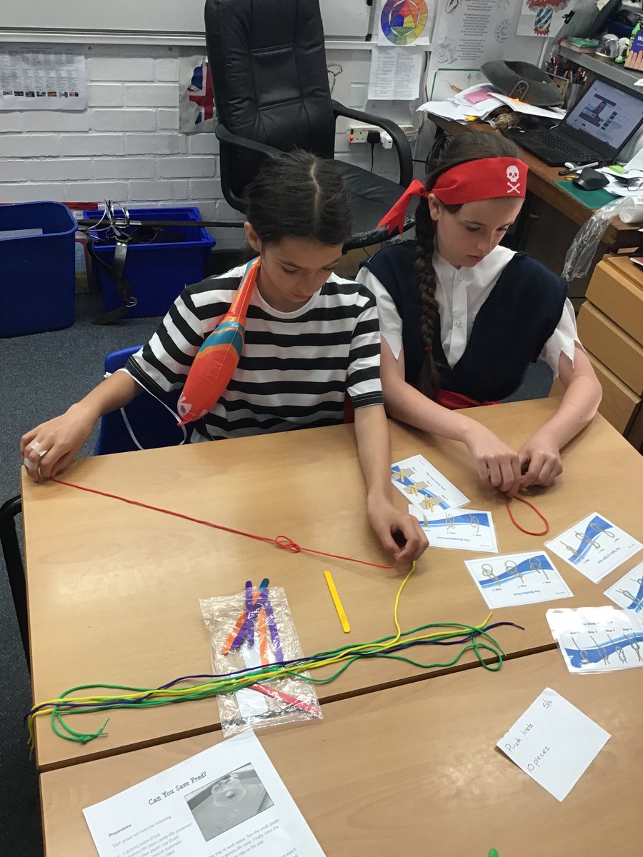 MarehamCE's tweet photo. Lots of teamwork happening in KS2 this morning 🦜🏴‍☠️💣 https://t.co/fdYSs4lold