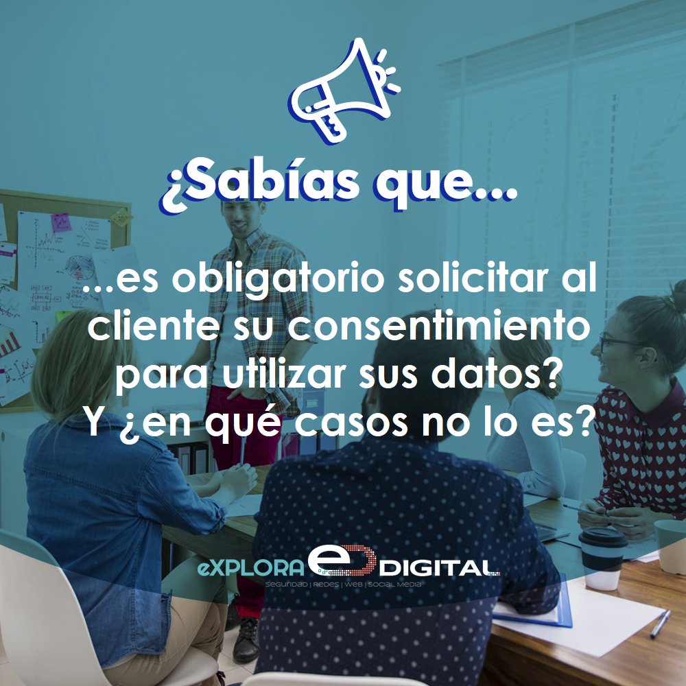 ExploraDigital's tweet image. Queremos responder a las preguntas de clientes y en cursos sobre el consentimiento en Protección de Datos
▶️Hemos intentado responder de forma clara y sencilla. Esperamos que solicitar el consentimiento sea tan evidente como pedir el pago por servicio.

👉blog.exploradigital.es/consentimiento…