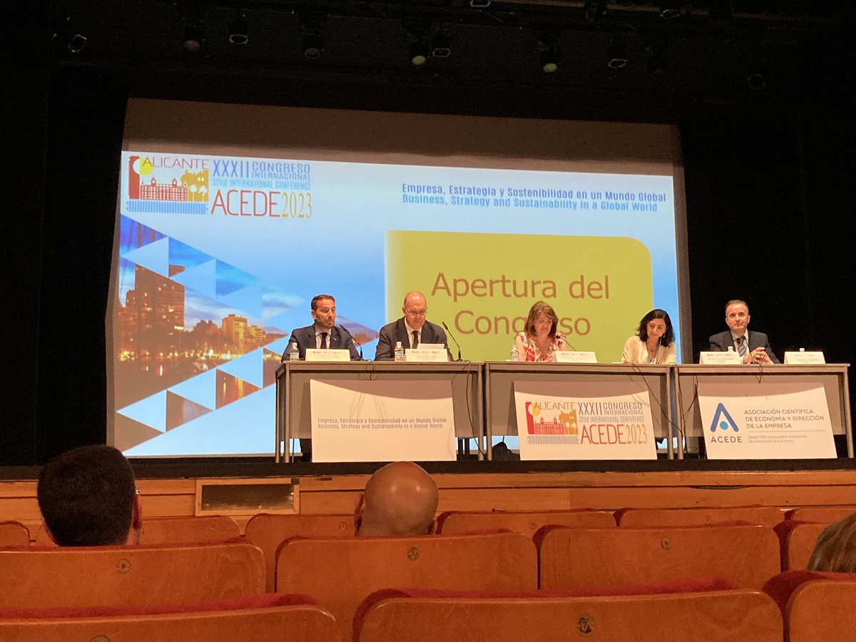 XXXII ACEDE CONGRESS OPENING! Business, Strategy and Sustainability in a global world.