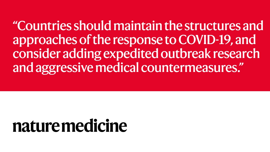 Leveraging the structures of the COVID-19 pandemic response for successful control of Ebola in Uganda.

Correspondence from @Hskyobe and colleagues @MinofHealthUG

nature.com/articles/s4159…