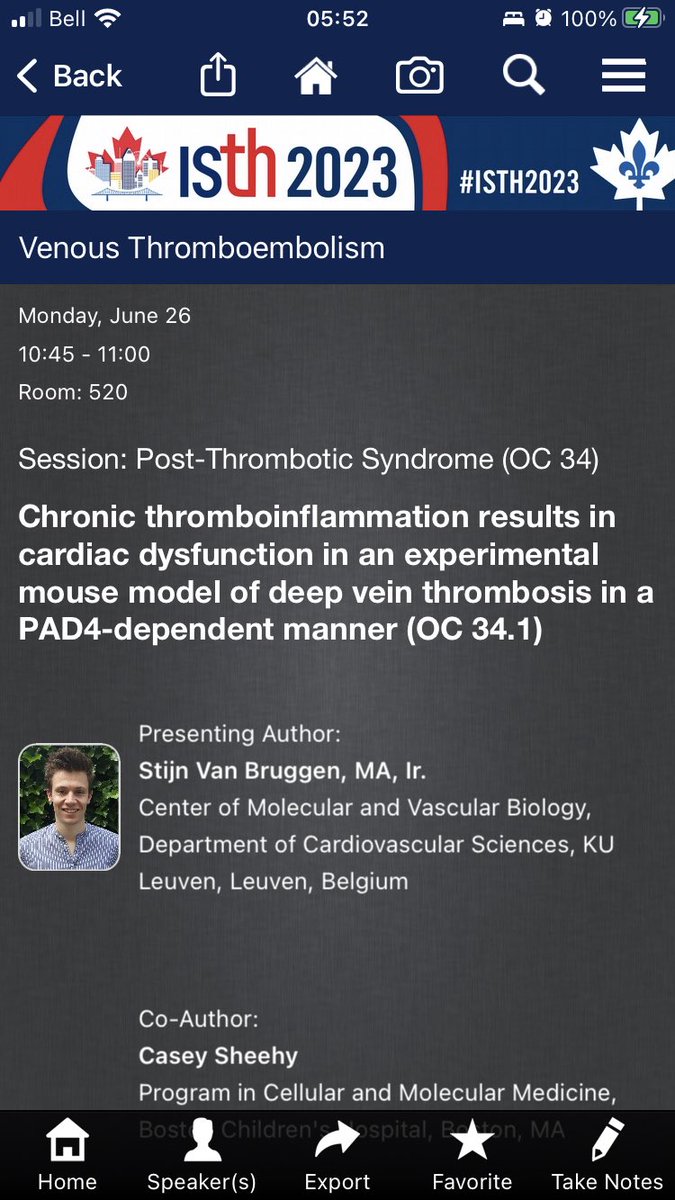 CMVB_KULeuven's tweet image. Phd students from @CMVB_KULeuven are presenting at #isth2023 today !!!
👇