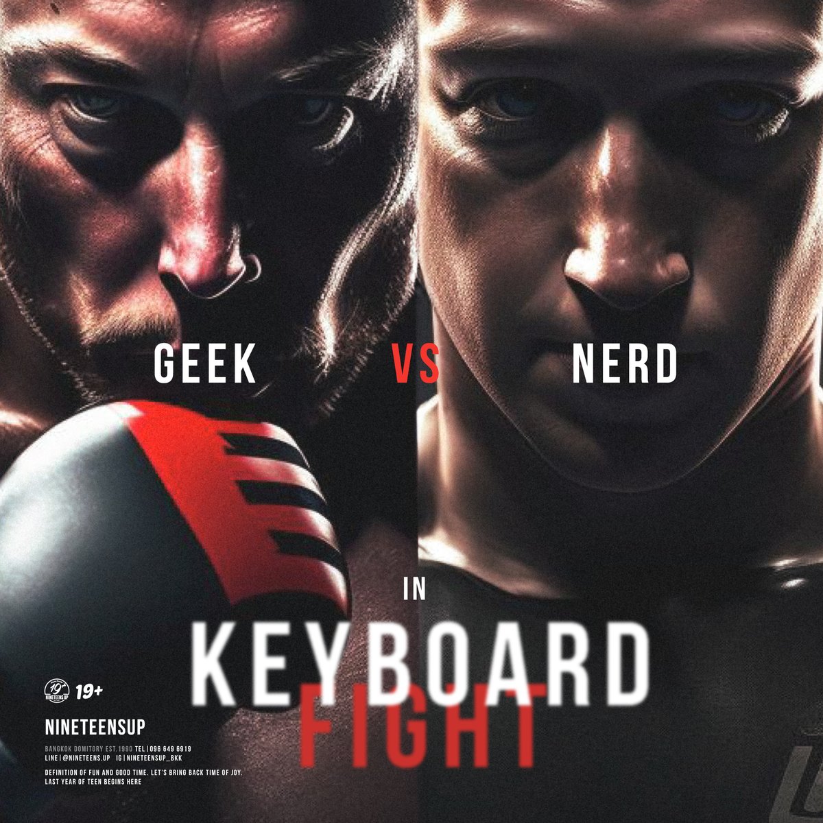 nineteensup's tweet photo. When geek meet nerd. https://t.co/JhEed2kukP