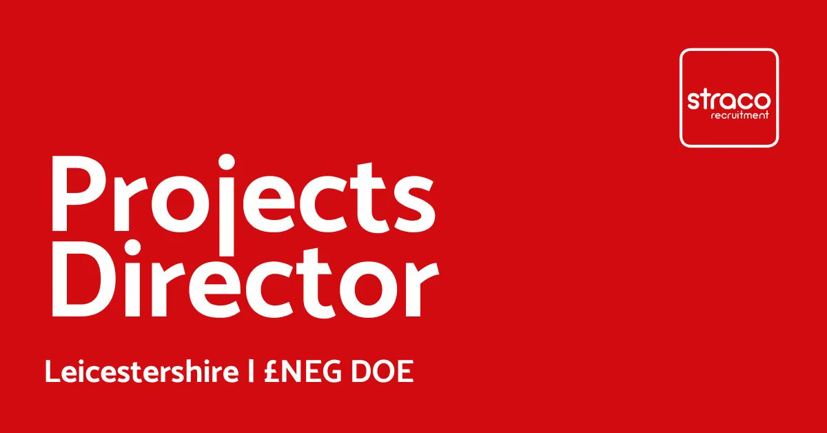 StracoRecruit's tweet image. 🌟 Projects Director 🌟
📍 Leicestershire
💰 £NEG DOE
🔗 buff.ly/3CF6zAI

Send your CV over to 📩 simon@stracorecruitment.com

#POP #PointofPurchase #Projectsdirector