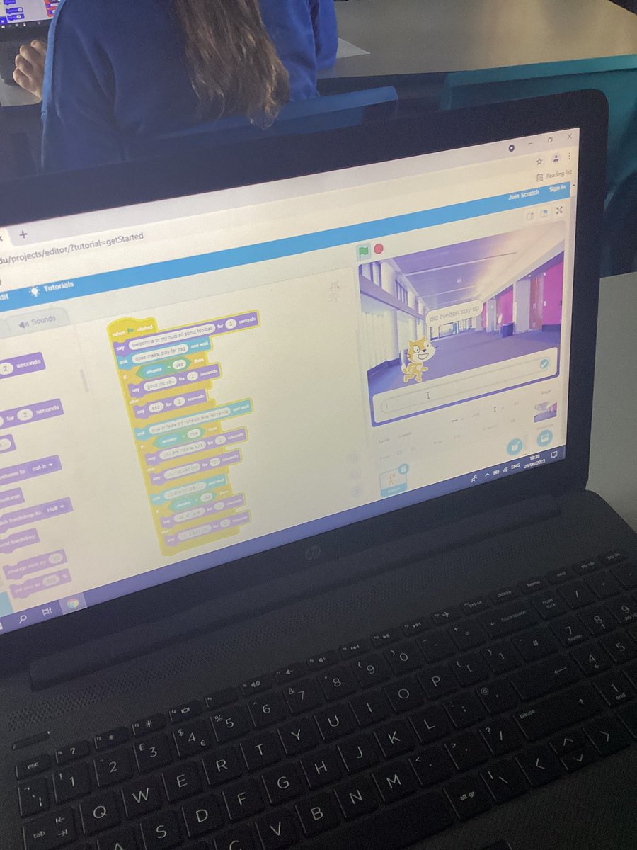 MGLWorld_Abby's tweet photo. @Flomellynews Year 6 have worked hard to use conditionals today. They created their own quiz using if then else blocks. #mglcomputing #mglworld #flomellycomputing https://t.co/WLQ9KN6zVF