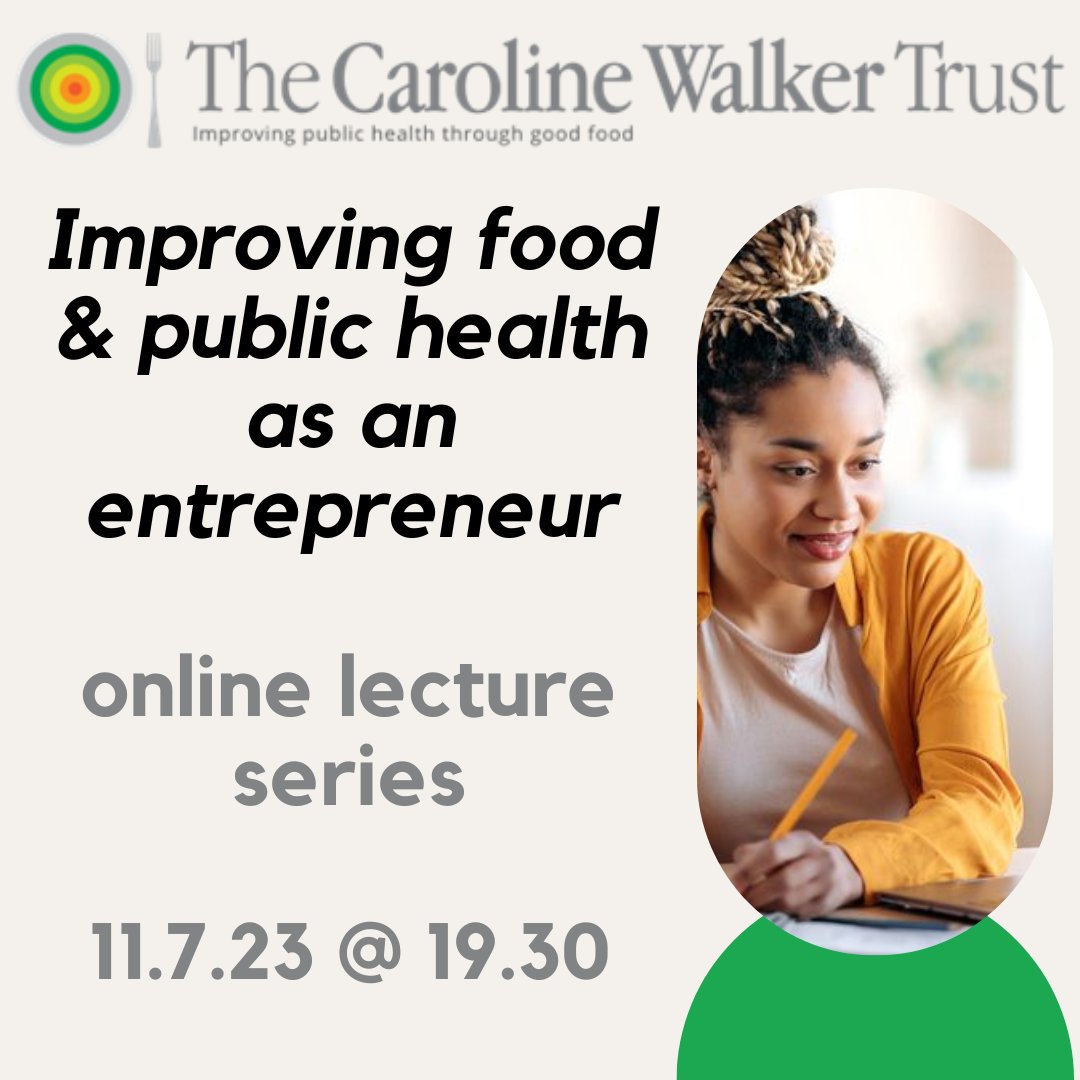 Designed to inspire food campaigners, charities, students, &amp; nutritionists,  following in the footsteps of our founder Caroline Walker.
Hear from Dr Laura Wyness &amp; Dr Lucy Williamson, sharing their insight &amp; wisdom for budding entrepreneurs.  Go to bit.ly/43TdO41