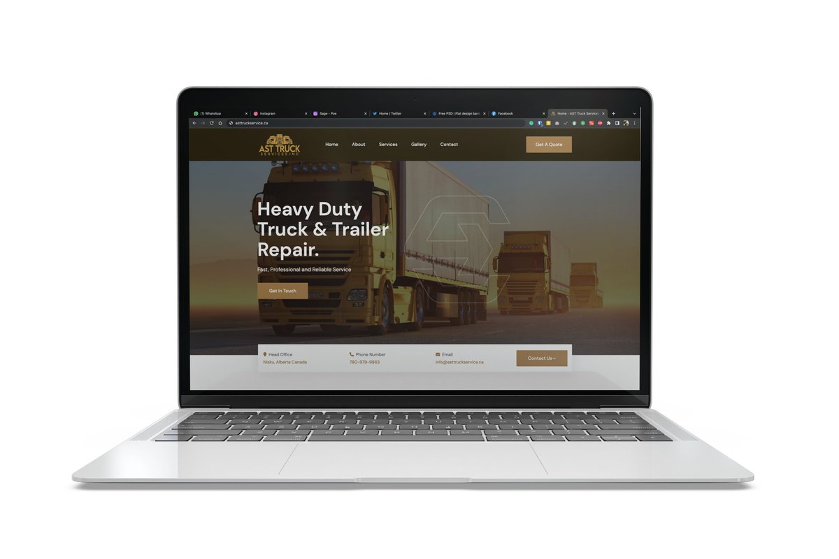 eyetrodigital's tweet photo. We just created a stunning website for AST Truck Services in Canada. Our team specializes in crafting custom websites that showcase your brand and drive results.
https://t.co/mKe844kgPA
#EyetroDigital #WebsiteDesign #OnlineSuccess #ASTTruckServices https://t.co/zhT9fmeAe0