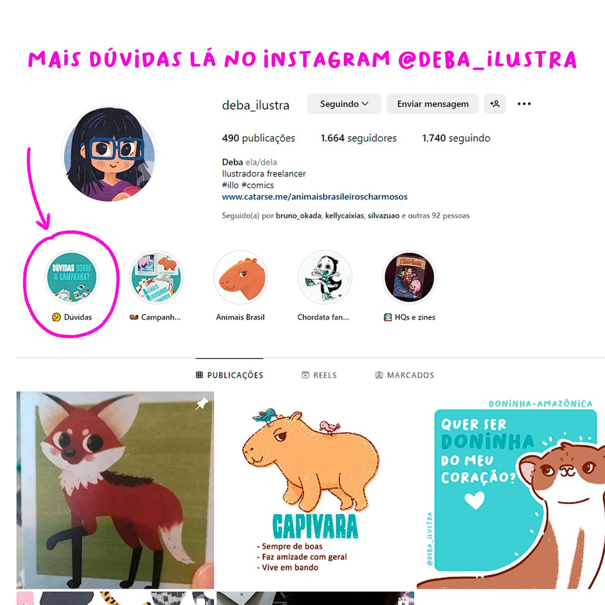 deba_ilustra's tweet photo. AEEEEEEEEEE!!! Meta batida, vai ter livro, baralho e quebra-cabeça desses animais brasileirinhos! <3 <3

Obrigada mesmo a todos que apoiaram, compartilharam, comentaram!! E pra quem qusier garantir o seu, até dia 01/08 a campanha continua aberta. ;) https://t.co/uAIy6s0Pqm