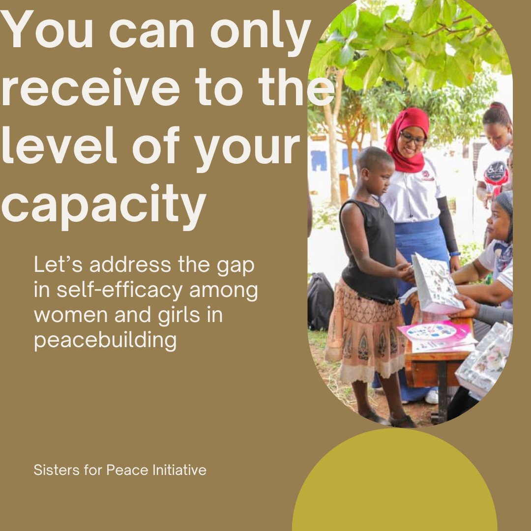 It doesn't matter how many ideas and opportunities are available, it's important to prepare and build the capacity of women and girls to actively and meaningfully participate in peace and decision processes.