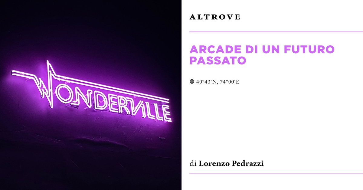 «Qui però non si viene solo per bere qualcosa: chi frequenta #Wonderville, lo fa soprattutto per giocare. In fondo, che altro si potrebbe fare in una #salagiochi arcade?»

Wonderville, il reportage da #newyork di Lorenzo Pedrazzi!

🗽➡️altrianimali.it/2023/06/26/won…