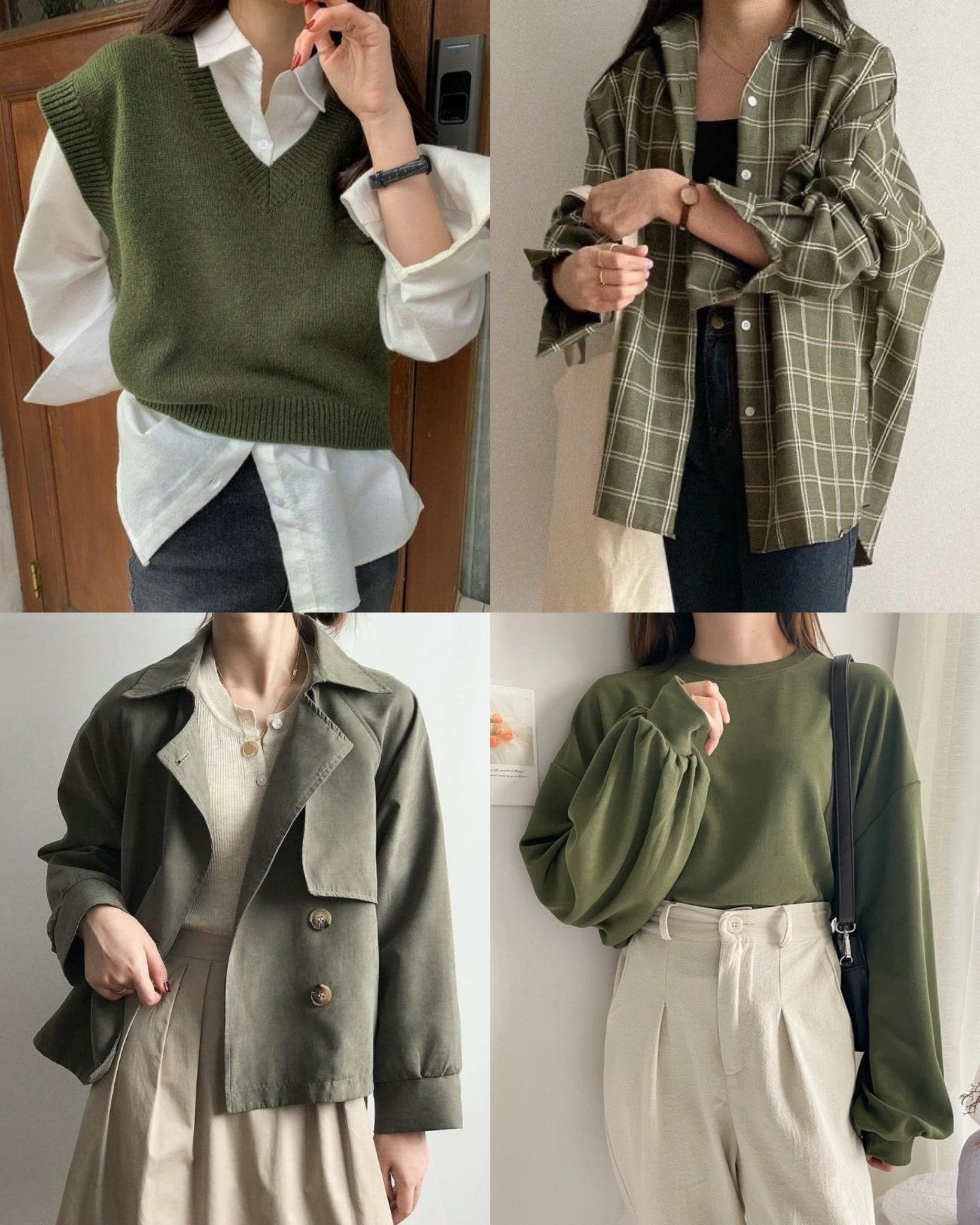 Aesthetic on sale green outfit