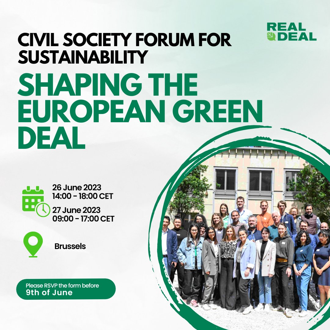 SDG Watch Europe are delighted to welcome members today at the Civil Society Forum for Sustainability! Starting very soon!