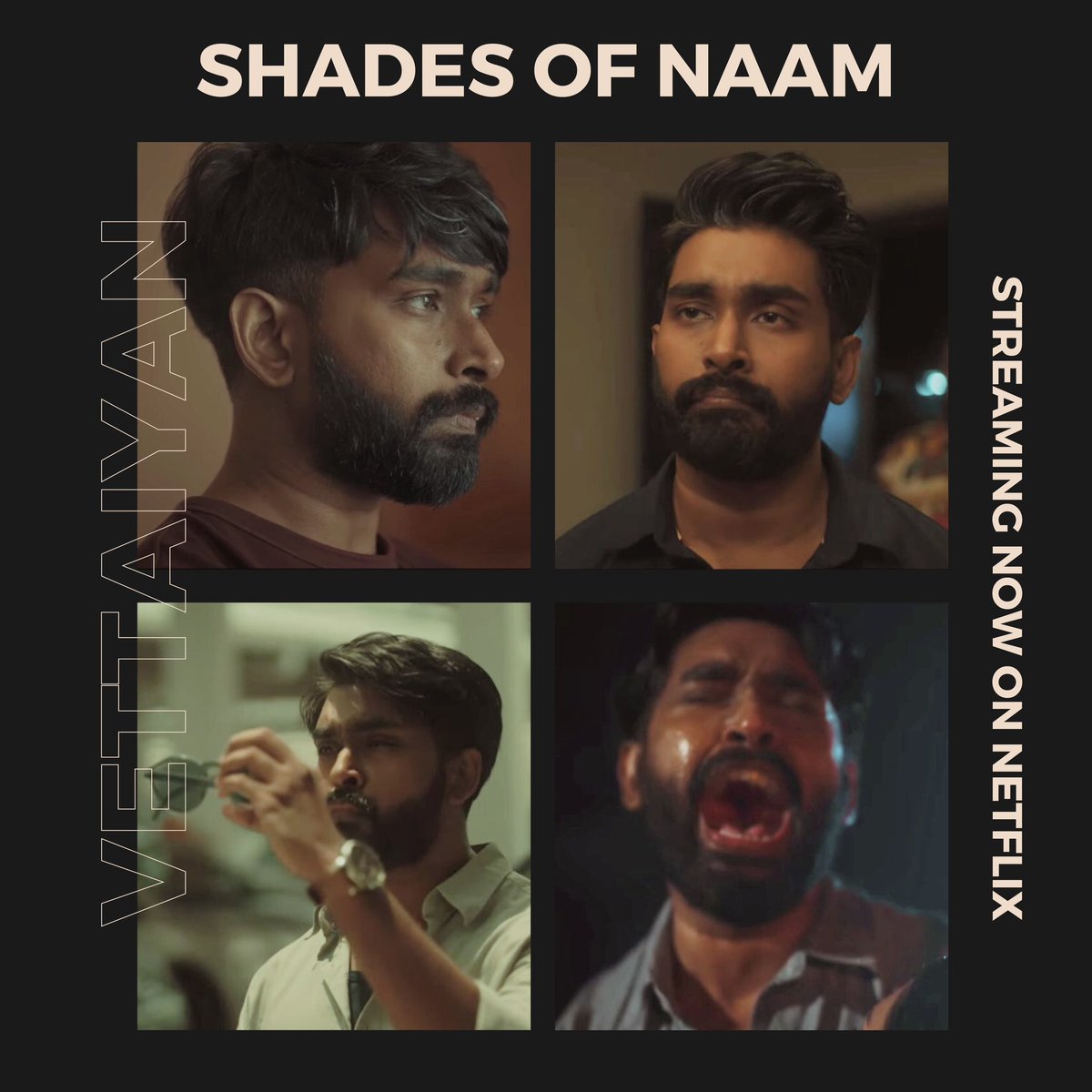 360EntPros's tweet image. Join Vettaiyan and Vishal as they unravel the mystery behind Nagamalini's death, one clue at a time.
#threesixzero #oneloveonelife #naam #naamseries #adipenne #kannoram #orasiricha #yaarnanbano #varuvayoveerane #alipookal #unnenenachaen #enakkumattum #netflix #netflixandchill