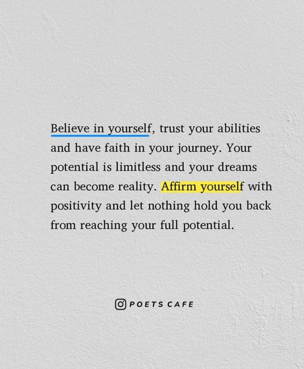 'Believe in yourself, trust your abilities and have faith in your journey........' #poetscafe 
#BelieveInYourself