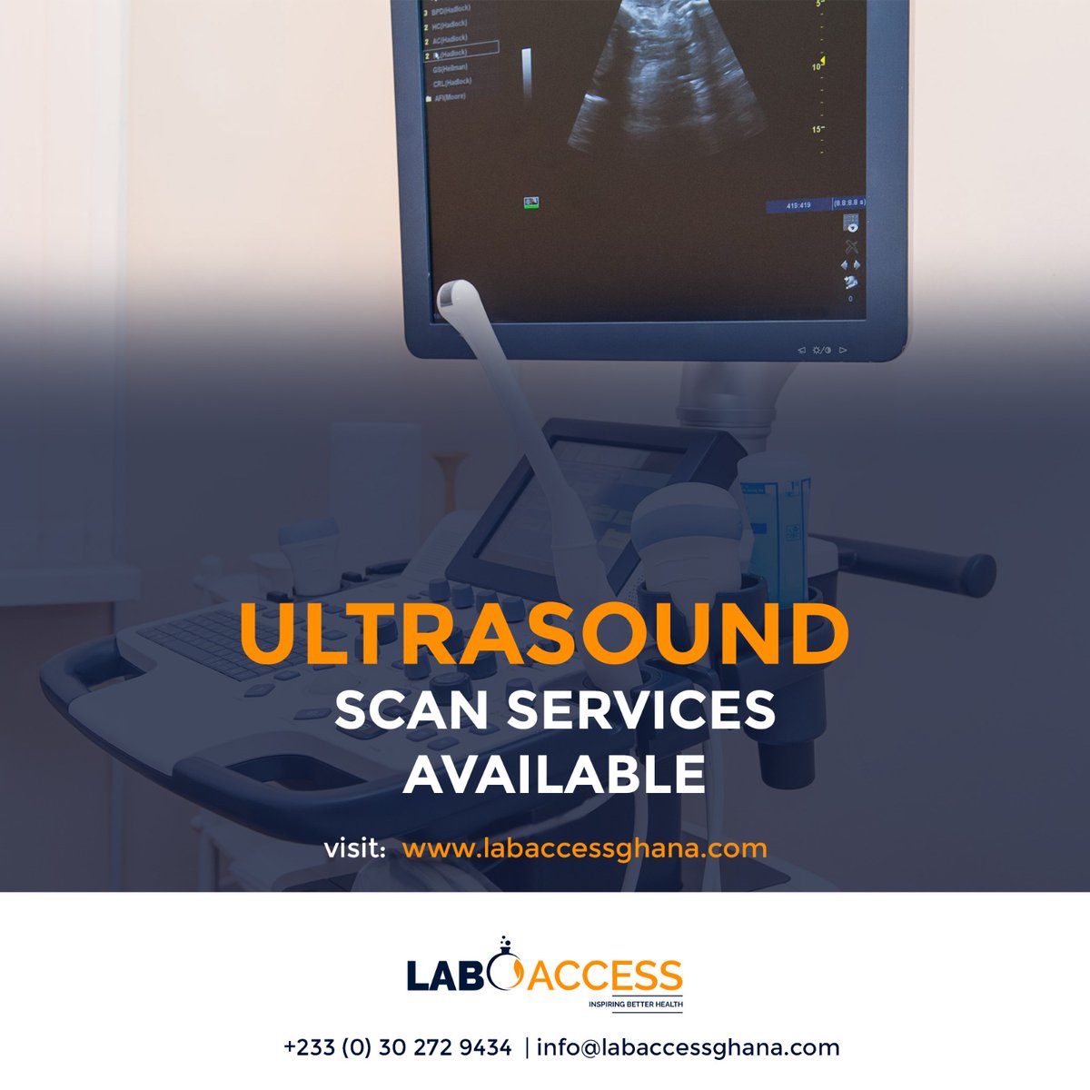 lab_access's tweet image. Walk-in for ultrasound scan services.
●Abdominal 
●Pelvic
●Prostate 
●Obstetrics
●Abdomino-pelvic

#labaccess 
#labtests 
#ultrasoundscan