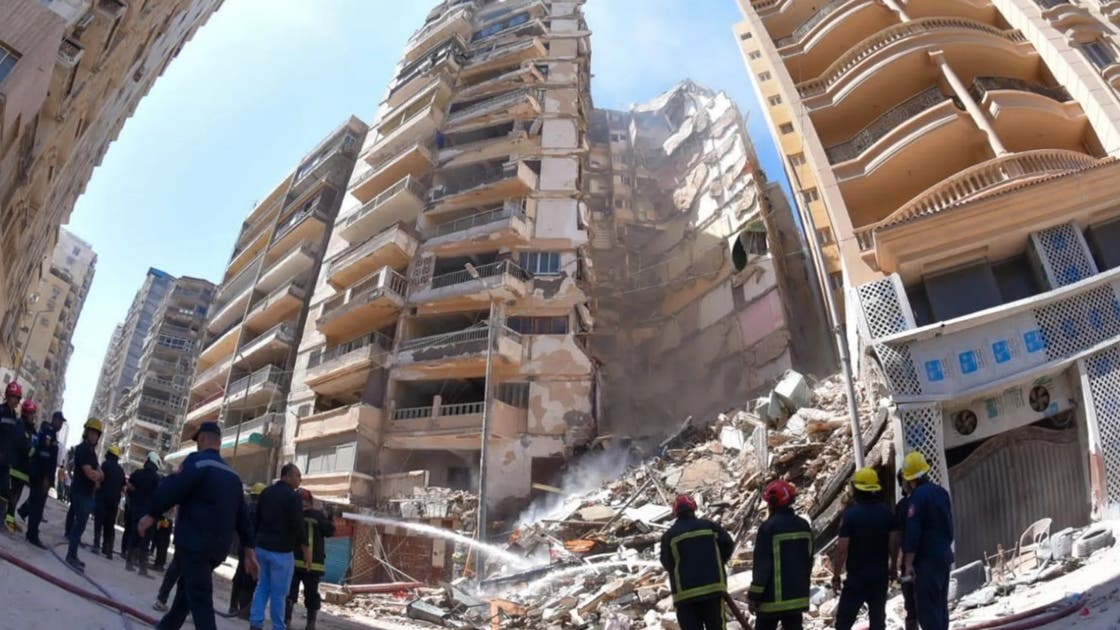 JournalistAadan's tweet photo. #UPDATE; Authorities search for survivors after 13-storey building collapses in Egypt https://t.co/09lTgiK705