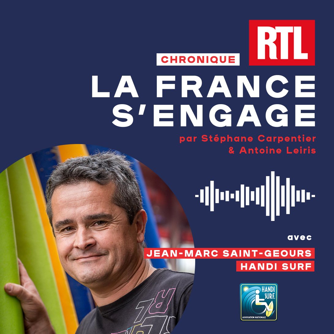 📻Réécoutez la chronique <a href="/RTLFrance/">RTL France</a> de ce weekend avec Jean-Marc Saint-Geours, fondateur de <a href="/AssoHandiSurf/">Handi Surf</a> 

💬« Un copain m’a proposé de faire surfer les enfants autistes. J’ai eu envie d’en faire plus. »

🎧Toutes les chroniques fondationlafrancesengage.org/la-france-seng… 
 
À lundi prochain !