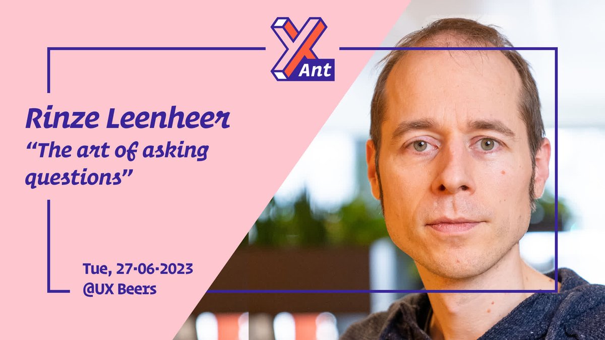 📢 Join Rinze Leenheer at #UXBeers, June 27, 18:30, as he delves into "The Art of Asking Questions." Perfect your UX questioning techniques and create better user-centric experiences. Sign up 👉 meetup.com/ux-belgium/eve… 🍻💡#UXCommunity #DesignAndDine #IOExperience