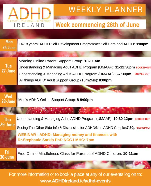 This week's plan!
All events can be access here -&gt; buff.ly/3XpX5D6