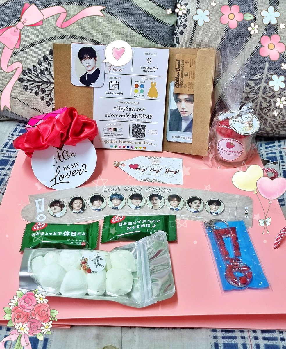 alla_yamada's tweet photo. Kit inclusions ๐๐
#HeySayLove #ForeverWithJUMP
#TobikkoPH #RYPH #KeitosWonderland https://t.co/Z2M5Yo07Qh