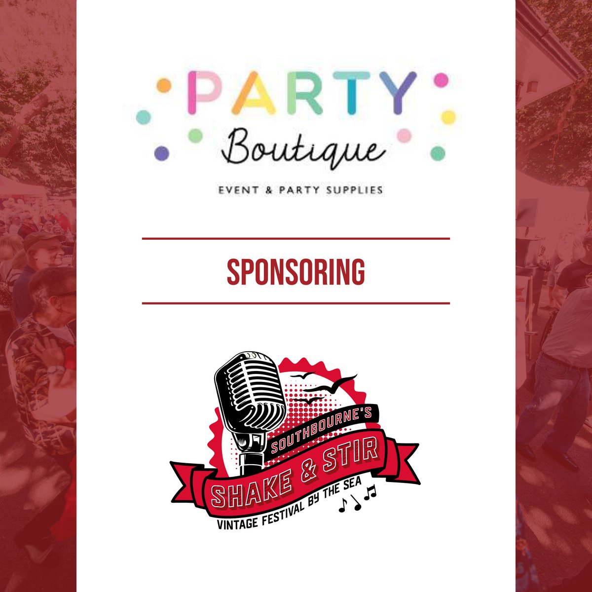 A huge thank you to Party Boutique for sponsoring the event dressing for this year's festival and making it look fab! 🎈 They are based in Boscombe and specialise in modern and vibrant decorations, including balloon displays, personalised party decorations and event decor 🎉